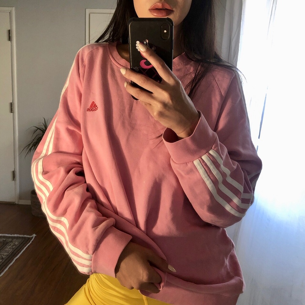 Pink Adidas sweater